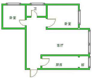 缺西南角的户型图